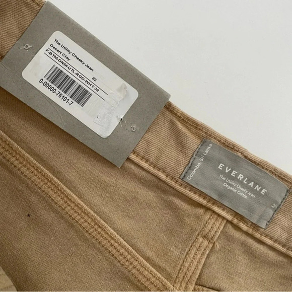 New Everlane Straight Utility Cheeky Jeans High Rise Desert Clay - Picture 6 of 10
